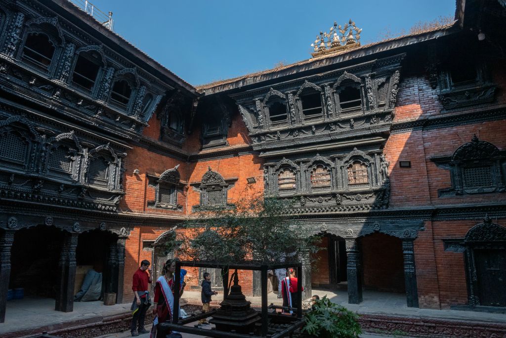 Cour intérieure du palais de la Kumari